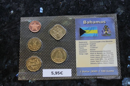 Bahamas; 5-teiliger Münzsatz, Stg, Eingeschweißt - Andere - Amerika