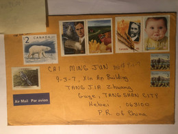 Canada Cover Sent To China - Lettres & Documents