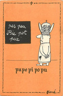 Format 15x10,5cms Env-ref AB230- Humour - Humoristique - Illustrateurs - Illustrateur Siné - Pape Pi Po Pu  - - Sine