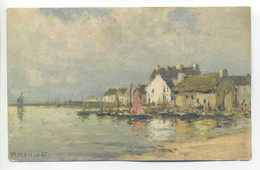 CPA - 29 Finistère - GUILVINEC - Vue Du Port - Aquarelle De M. Maisset - Guilvinec