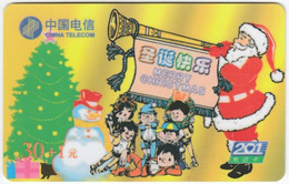 CHINA D-024 Prepaid ChinaTelecom - Occasion, Christmas - Used - China