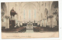 21 Cote D'or Saint Julien Intérieur De L'église Ed Chabrillac Paris - Andere & Zonder Classificatie