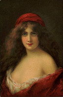 ASTI SIGNED 1910s POSTCARD - WOMAN - SERIE 1292 K.F. EDITEURS PARIS (3289) - Asti