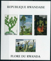 RWANDA 1995 CACTUS FLORA TREES - Nuovi