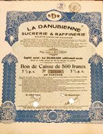 ACTION,SDR,La Danubienne (Sucrerie & Raffinerie) - Otros