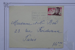 AA4 FRANCE  BELLE LETTRE  1955 REIMS  POUR PARIS  + POSTE AERIENNE 50F + AFFRANCH. PLAISANT - 1927-1959 Lettres & Documents