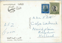 58873 - JORDAN - POSTAL HISTORY: POSTCARD To HOLLAND - Jordanie