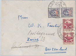 58908 - JORDAN Occupation Palestine - POSTAL HISTORY: COVER To SWITZERLAND - Jordanie