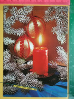 KOV 8-287 - New Year, Bonne Annee, Candle, Bougie, - Books & Catalogues