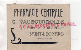 87- ST SAINT LEONARD NOBLAT - RARE ALBUM DEVINETTES PHARMACIE CENTRALE -G. VAUBOURDOLLE -PLACE REPUBLIQUE -LOUP-CHIEN - Artesanos