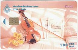 THAILAND L-472 Chip TOT - Culture, Music Instrument, Mozart - Used - Thaïlande