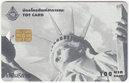 THAILAND L-476 Chip TOT - Landmark, Statue Of Liberty, New York - Used - Thaïlande