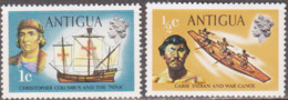 ANTIGUA & BARBUDA  - 1970 Cristóvão Colombo E A "Nina" + Carib Indian And War   . * MH  (Com Charneira) SCOTT Nº 111/114 - Barbuda (...-1981)