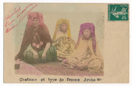 CPA ALGERIE Carte-photo N°2 Costume Et Type De Femme Arabe Bijoux - Autres & Non Classés