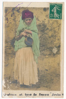 CPA ALGERIE Carte-photo N°3 Costume Et Type De Femme Arabe Bijoux - Other & Unclassified