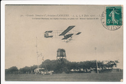 CPA 49 ANGERS Grande Semaine D'Aviation D'Angers Juin 1910 L'Aviateur Martinet Sur Biplan Farman - Angers