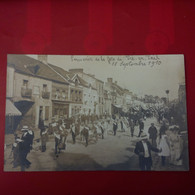 CARTE PHOTO PRE EN PAIL SOUVENIR DE LA FETE 1910 - Otros & Sin Clasificación