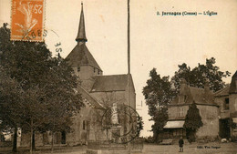 Jarnages * Place Du Village Et église * Monument Aux Morts - Autres & Non Classés