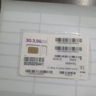 Israel-Gsm Card-3G-3.5G-SIMCARD-(106)-(899720201566359061)-(0525020441)mint Card+(lokking Out Side-CHIP)+1prepiad Free - Lots - Collections