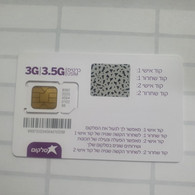 Israel-Gsm Card-3G-3.5G-SIMCARD-(112)-(899720204564010298)-(0528607656)mint Card+(lokking Out Side-CHIP)+1prepiad Free - Lots - Collections