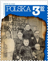Poland 2022 / Poles Rescuing Jews, Bronisława And Adam Kowalski Family, Judaica, II World War / MNH** New!!! - Unused Stamps