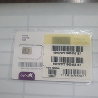 Israel-Gsm Card-TRIPLE SIM-SIMCARD(113)-(899720201900155167)-(0522614110)in Folder-(lokking Out Side-CHIP)+1prepiad Free - Lots - Collections