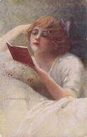 Monestier - Bella Cartolina Donna Che Legge Viaggiata 1920 - Monestier, C.