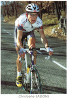 Photographie Vélo Cyclisme  - 10 X 15 CM-   CHRISTOPHE  BASSONS 1999 - Cyclisme