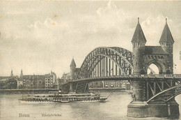 Bonn - Rheinbrücke - Pont Sur Le Rhin - Bateau Ship - Allemagne Germany - Bonn