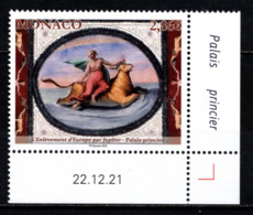 MONACO 2022 - LE NU DANS L'ART - L'ENLÈVEMENT D'EUROPE PAR JUPITER - NEUF ** - Unused Stamps