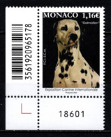 MONACO 2022 - EXPOSITION CANINE INTERNATIONALE  - NEUF ** - Unused Stamps