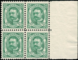 Luxembourg Luxemburg 1906 Guillaume IV. Bloc 4x 37,5c. OFFICIEL Neuf MNH** - 1906 Willem IV