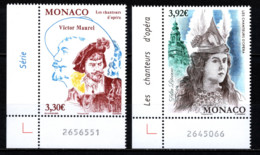 MONACO 2022 - SERIE 2 TP / LES CHANTEURS D'OPÉRA  - NEUFS ** - Unused Stamps