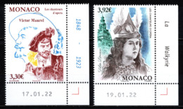 MONACO 2022 - SERIE 2 TP / LES CHANTEURS D'OPÉRA  - NEUFS ** - Unused Stamps