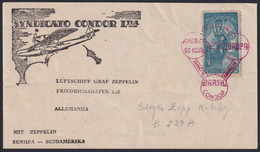 F-EX24304 BRAZIL BRASIL 1933 CONDOR ZEPPELIN SAO PAULO - GERMANY. AUG / 1933. - Airmail (Private Companies)