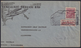 F-EX24311 BRAZIL BRASIL 1933 CONDOR ZEPPELIN TO GERMANY. AUG / 1933. - Airmail (Private Companies)