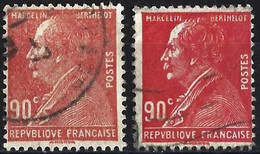 France 1927 - MI 223 - YT 243 ( Marcelin Berthelot, Writer & Chimist ) Two Shades Of Color - Variétés: 1921-30 Oblitérés