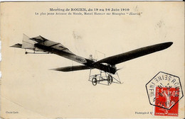 Meeting De ROUEN Du 19 Au 26 Juin 1910 - Le Plus Jeune Aviateur Du Monde, Marcel HANRIOT Sur Monoplan Hanriot - Fliegertreffen