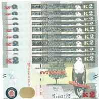 Zambia 10x 2 Kwacha 2018 UNC - Zambie