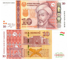 Tajikistan 10 Somoni 2018 UNC - Tadzjikistan