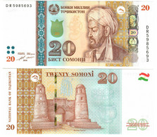 Tajikistan 20 Somoni 2018 UNC - Tadschikistan