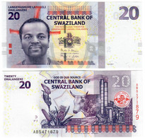 Swaziland (eSwatini) 20 Lilangeni 2017 UNC - Swasiland