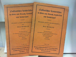 Nassauisches Kinderleben In Sitte Und Brauch, Kinderlied Und Kinderspiel  Band  2 1 Lieferung 1931 Und 1932  ( - Música