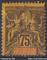 DIEGO SUAREZ : GROUPE 75c VIOLET S JAUNE N° 36 NEUF SANS GOMME - Unused Stamps