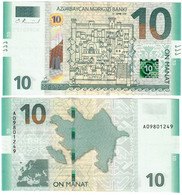 Azerbaijan 10 Manat 2018 (2019) UNC - Azerbaïdjan