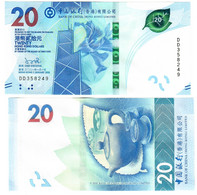 Hong Kong 20 Dollars 2021 (2022) UNC Bank Of China - Hong Kong