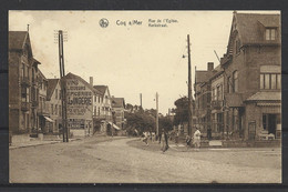 Carte P De 1919 ( Coq Sur Mer / Rue De L'Eglise ) - De Haan
