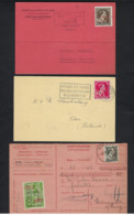 PERFIN / PERFO / LOCHUNG 7 DOCUMENTEN Gefrankeerd Met Zegels LEOPOLD III  , Staat + Details Zie 3 Scans    ! LOT 221 - 1934-51