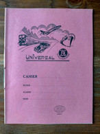 Rare Ancien Livre  Cahier D'Ecole  LE CALLIGRAPHE Universal  100% Vierge à Carreaux Rose N° 2505 - 0-6 Jahre