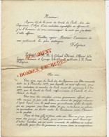 1897 Felgères LETTRE  CERCLE  DES CAPUCINES VIE MONDAINE JEUX RELATIONS EXCLUSION CIRCONSTANCES ATTEINTE A L’HONNEUR - Historische Documenten